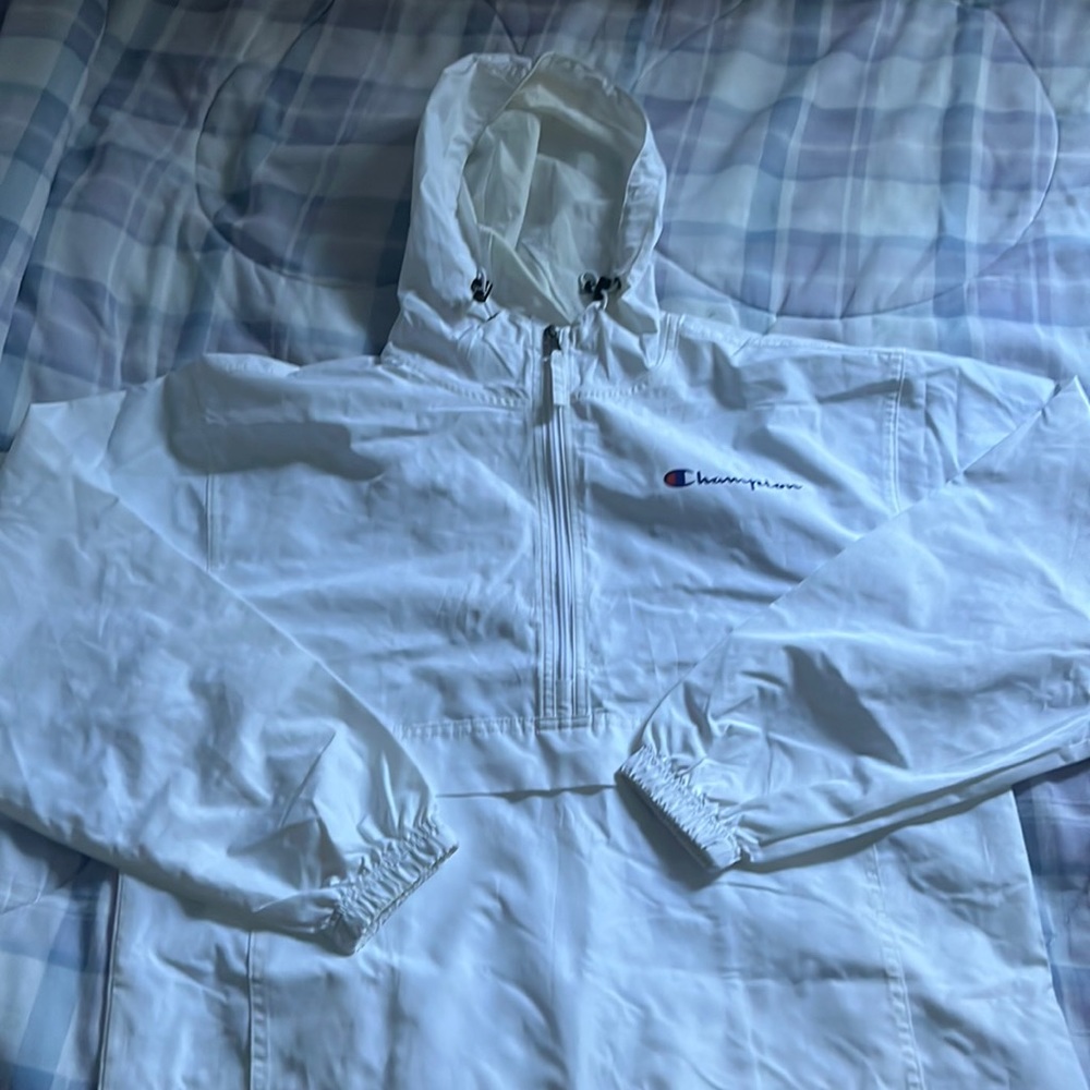 Champion windbreaker white